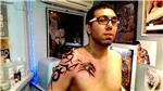 tribal-omuz-gogus-ejderha-dovmesi---tribal-shoulder-chest-dragon-tattoo