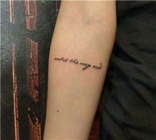 Harry Potter Sz Yaz Dvmesi / Until the very end Harry Potter Quote Tattoo