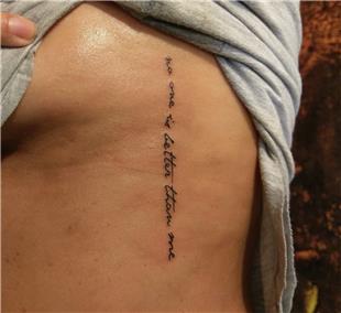 No one is better than me Yaz Dvmesi / No one is better than me Tattoo