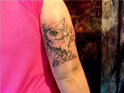 baykus-dovmesi---owl-tattoo