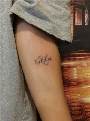 hulya-isim-dovmesi---name-tattoos