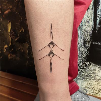 kurek-sporu-dovmesi---rowing-tattoo