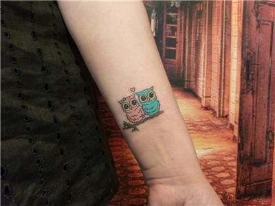 sirin-cift-baykus-dovmeleri---cute-owl-couple-tattoos