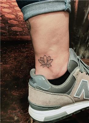 ayak-bilegine-minimal-lotus-dovmesi---minimal-lotus-tattoo-on-ankle