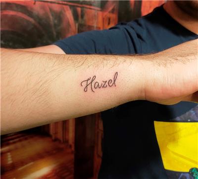 hazel-isim-dovmesi---hazel-name-tattoo