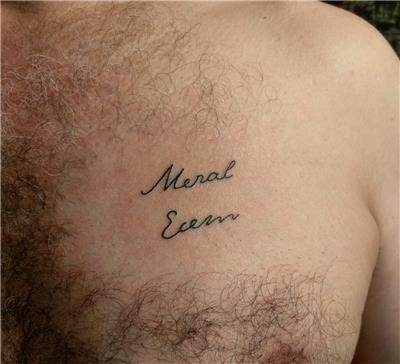 meral-ecem-isim-dovmeleri---name-tattoos