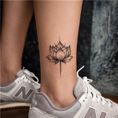 ayak-bilegine-lotus-dovmesi---lotus-tattoo