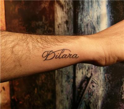 bilege-dilara-isim-dovmesi---name-tattoos