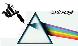 Pink Floyd Prizma Dvme Tasarm / Pink Floyd Prism Tattoo Design