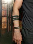 kol-uzerine-5-adet-siyah-bant-dovmesi---arm-black-band-tattoos