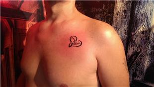 sim Tarih Sonsuzluk ve Kalp Dvmesi / Name Date Infinity and Heart Tattoo