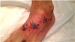ayak-uzerine-renkli-kelebek--ve-yildiz-dovmeleri---butterflies-and-stars-tattoo-on-foot