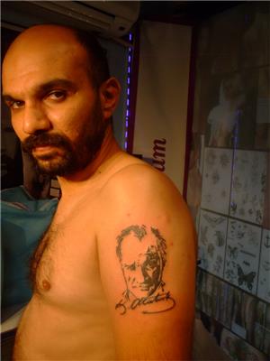 ataturk-portre-ve-imza-dovmesi---ataturk-portrait-and-signature-tattoo