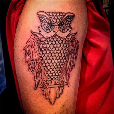 baykus-dovmesi---owl-tattoo