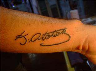 K. Atatrk mzas Dvme / K. Atatrk Signature Tattoo