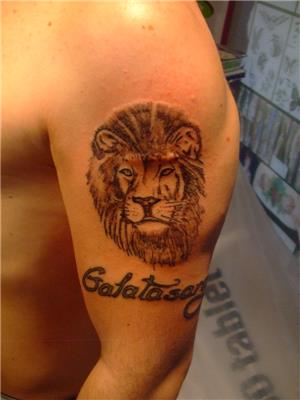 aslan-ve-galatasaray-dovmesi---lion-and-galatasaray-dovmesi