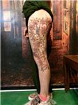 dovme-ile-yanik-izi-kapatma-calismasi---burn-scar-tattoo-on-leg