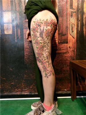 dovme-ile-yanik-izi-kapatma-calismasi---burn-scar-tattoo-on-leg