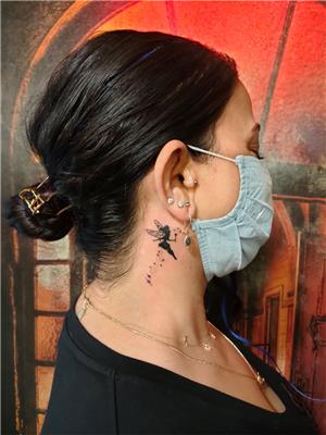 boyuna-peri-dovmesi---fairy-tattoo-on-neck