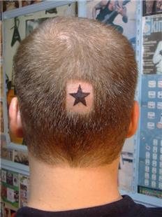 Kafaya Yldz Dvmesi / Head Star Tattoo