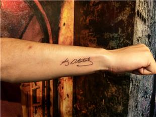 K. Atatrk mzas Dvme / Atatrk Signature Tattoo