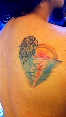 kartal-ve-gunbatimi-dovmesi---eagle-and-sunset-tattoo