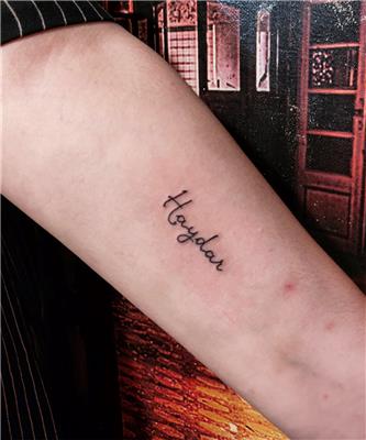 haydar-isim-dovmesi---name-tattoos