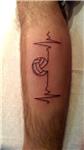 voleybol-topu-ve-kalp-ritmi-dovmesi---volleyball-and-heart-rhythm-tattoo