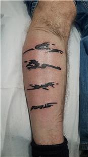 Bacak zerine Sembolik Dvmeler / Symbolic Leg Tattoos