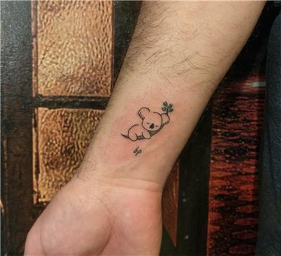 minimal-koala-dovmesi---minimal-koala-tattoo