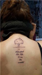 Aa ve Yaz Dvmesi / Tree and Text Tattoos