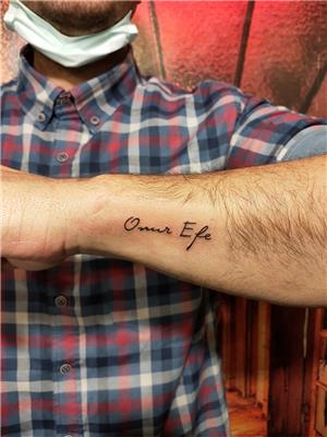 onur-efe-isim-dovmesi---name-tattoo