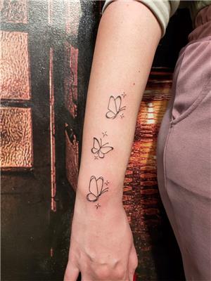 kelebek-ve-yildizlar-dovmesi---butterfly-and-stars-tattoo