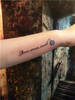 latince-yazi-ve-nazar-boncugu-dovmesi---latin-quotes-and-blue-evil-eye-bead-tattoo