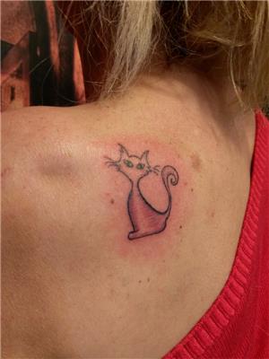 omuza-kedi-dovmesi---cat-tattoos