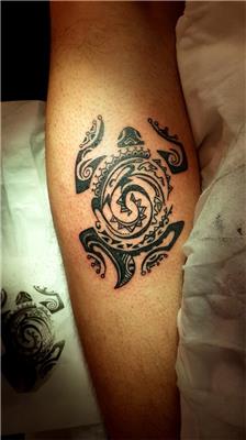 maori-kaplumbaga-dovmesi---polynesian-maori-turtle-tattoo