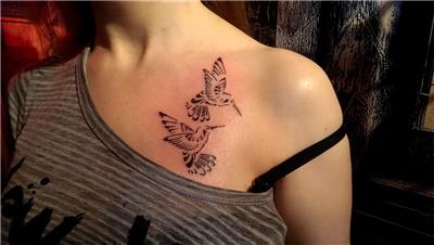 ari-sinek-kusu-dovmesi---hummingbird-tattoo