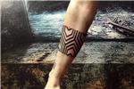 geometrik-kol-bandi-dovmesi---geometric-hexagon-pattern-arm-band-tattoo