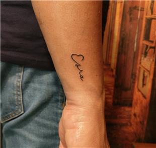 Kalp Font Esra sim Dvmesi / Heart Font Name Tattoo