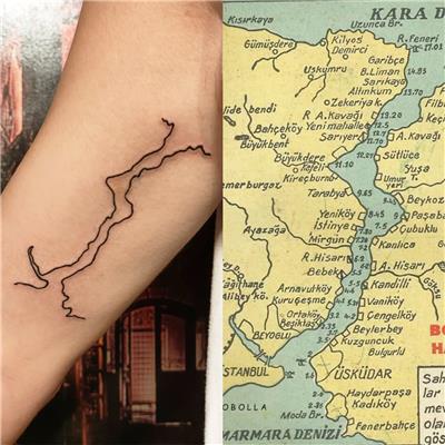 bogazici-harita-dovmesi---bosphorus-map-tattoo
