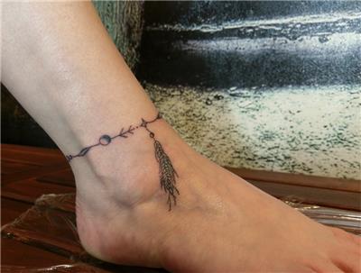 bugday-basak-ve-halhal-dovmesi---wheat-anklet-tattoo