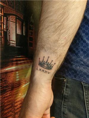 roma-rakami-tarih-ve-tac-dovmesi---date-and-crown-tattoo