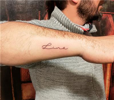 lina-isim-dovmesi---lina-name-tattoo