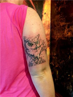 baykus-dovmesi---owl-tattoo