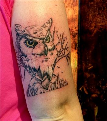 baykus-dovmesi---owl-tattoo