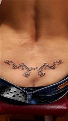 tribal-yildizlar-bel-dovmesi---tribal-stars-waist-tattoo