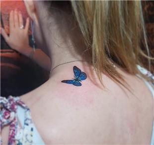 Mavi Kelebek Dvmesi / Blue Butterfly Tattoo