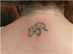 geometrik-fil-dovmesi---geometric-elephant-tattoo