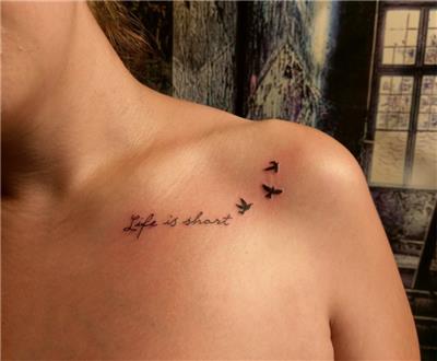 hayat-kisa-kuslar-ucuyor-yazi-dovmesi---life-is-short-birds-are-flying-tattoo