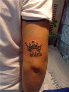 Ta ve sim Ba Harfleri Dvmesi / Crown and Letters Tattoo